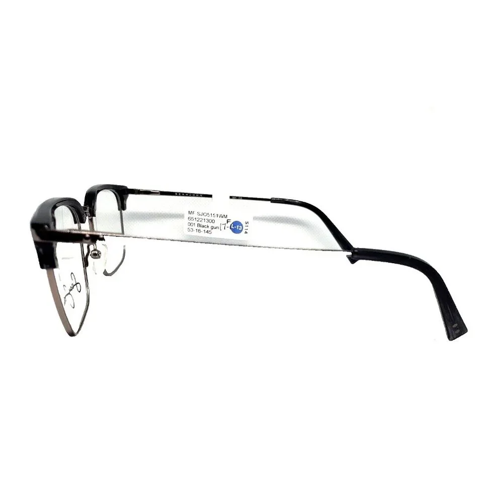 Sean John SJO 5151 001 Black Gun Eyeglass Frames 53 18 145